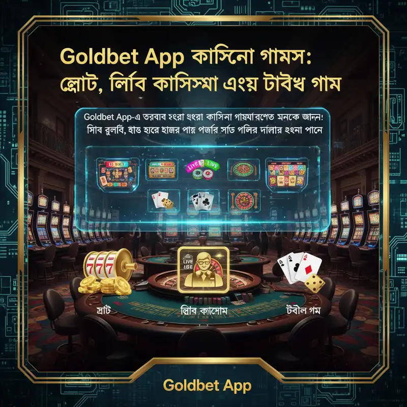 Goldbet App ক্যাসিনো গেমস ব্যানার