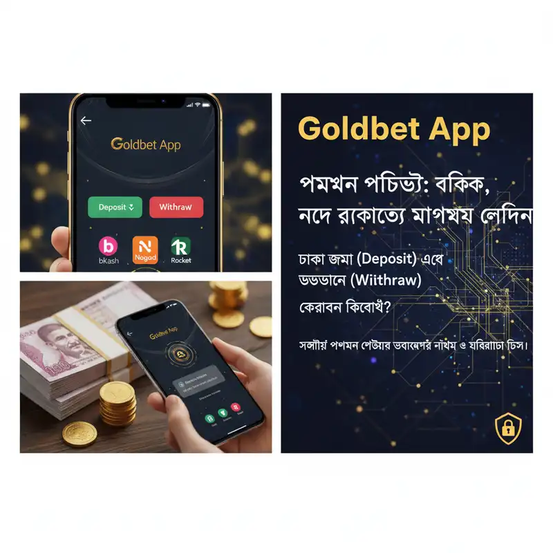 Goldbet App Payment Methods bKash Nagad Rocket